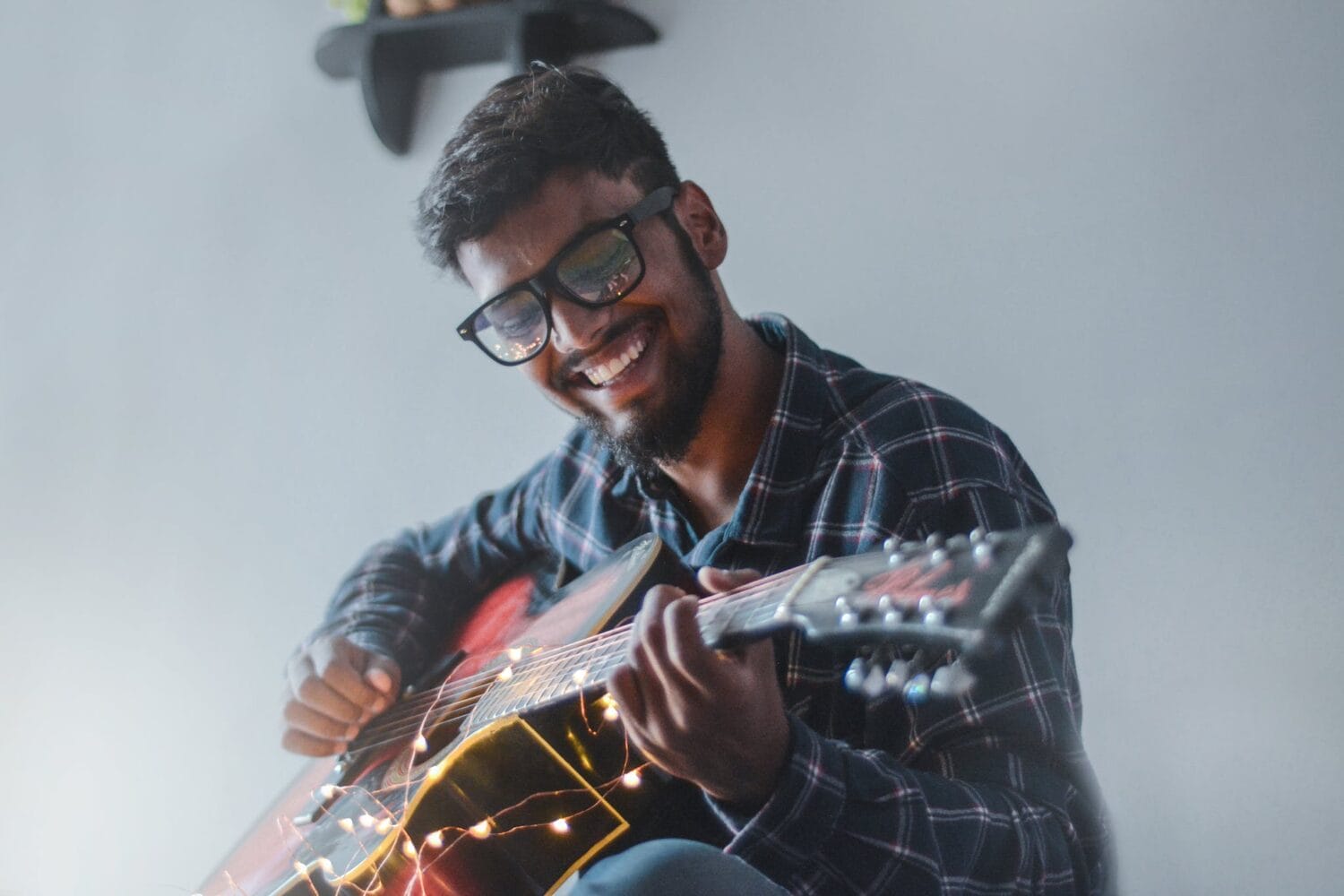 Diminished Person Playing Electric Guitar