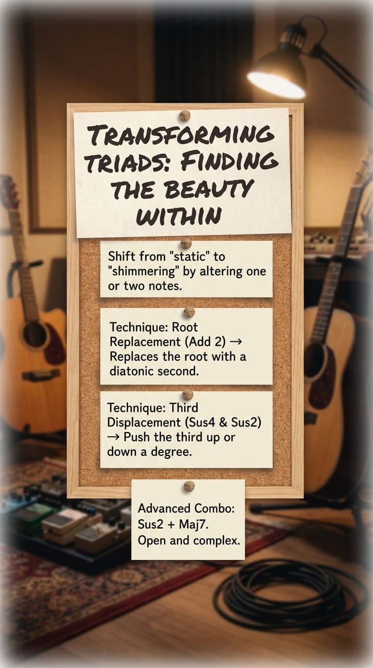 Master Guitar Triad Voicings: Transform Your Chord Progressions Guitar chord voicings transformation techniques for beautiful triads